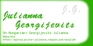 julianna georgijevits business card